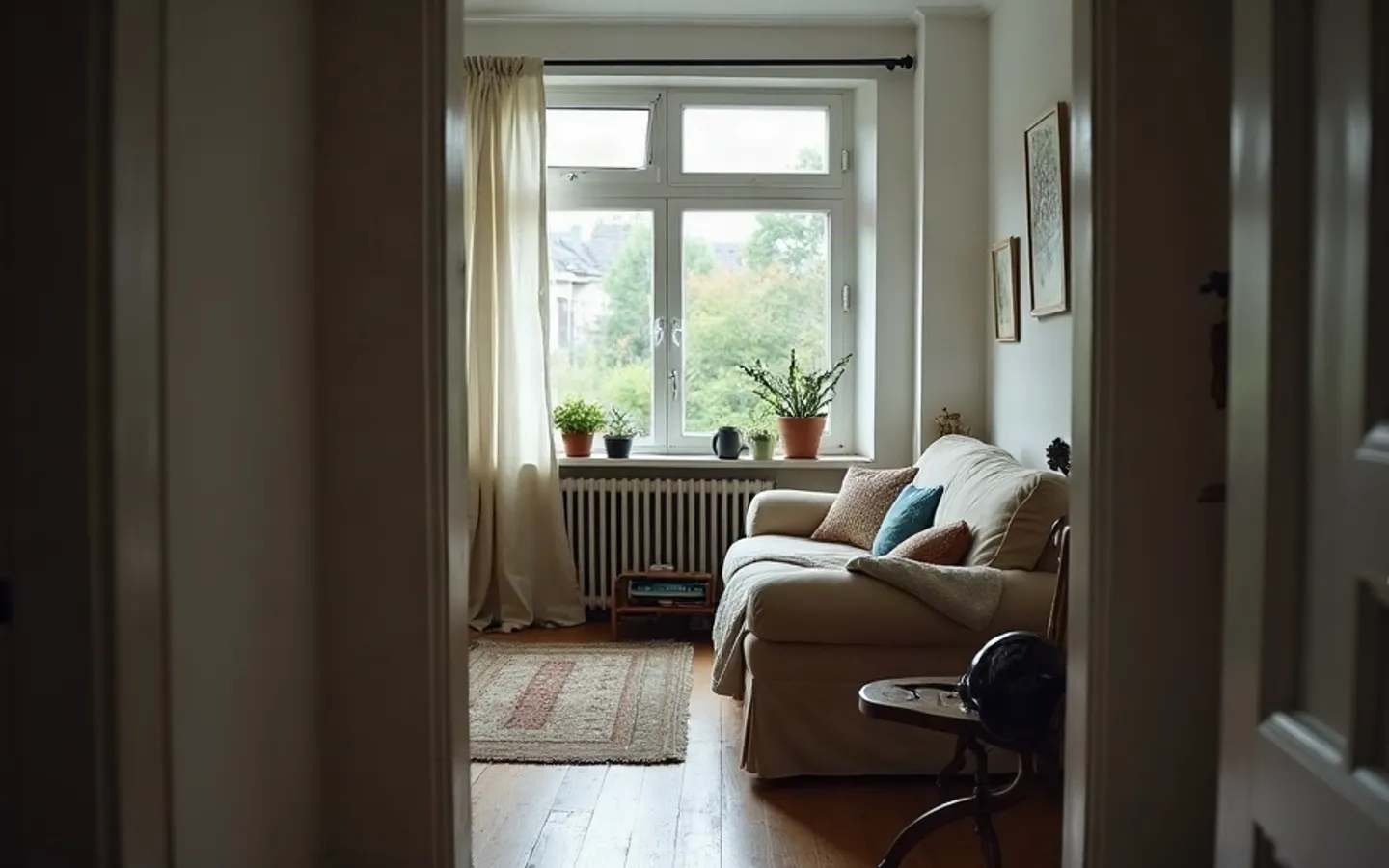 Een voordeur met twee naambordjes, waarvan er één nieuwer is dan het andere.